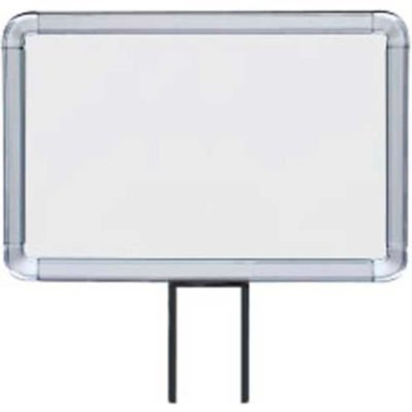 Lavi Industries , Horizontal Fixed Sign Frame, , 7" x 11", Slotted, Chrome 50-1130F12H-S/CL